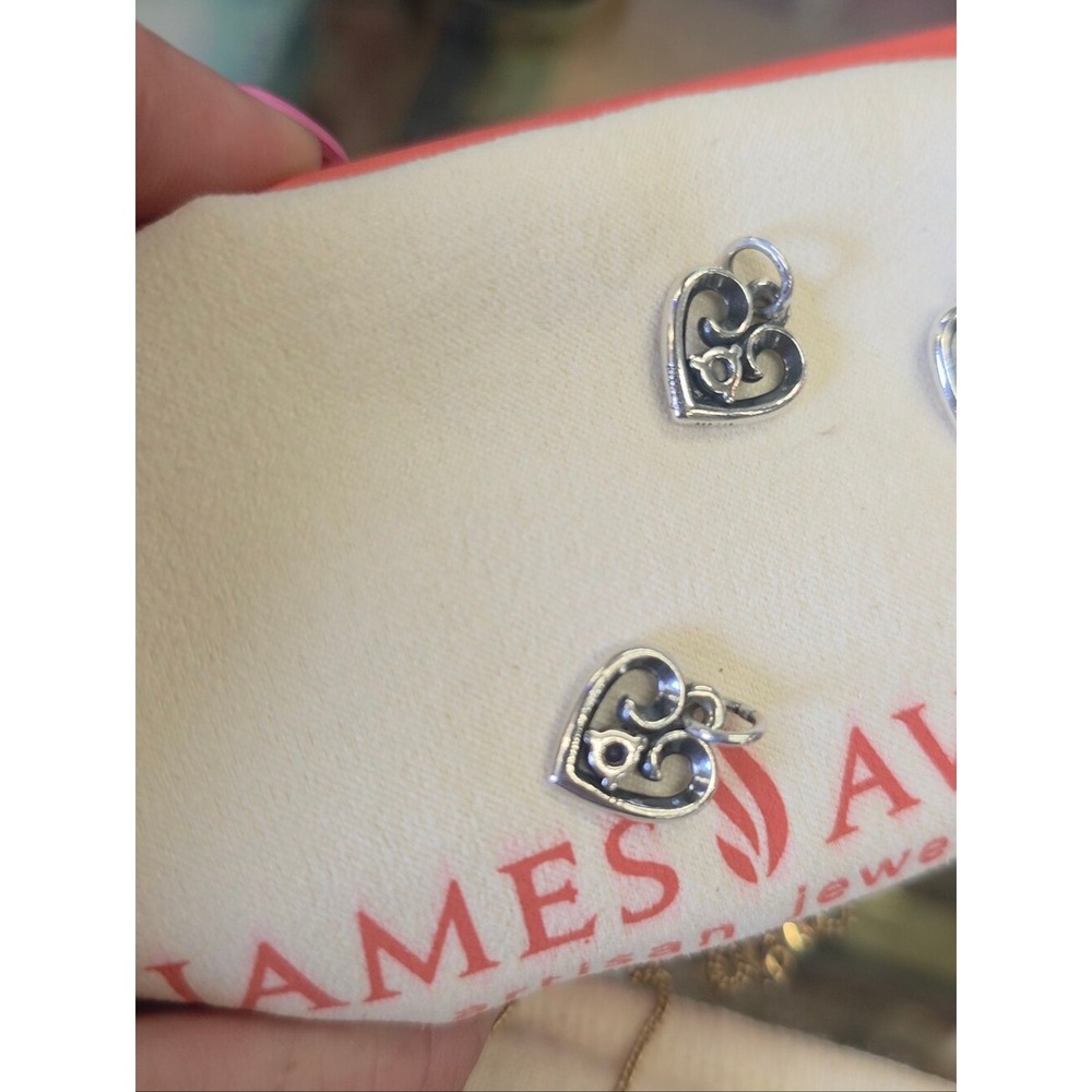 1 James Avery Sterling Heart Charm Pendant with Colored Gemstones - Birthstones - Picture 9 of 13